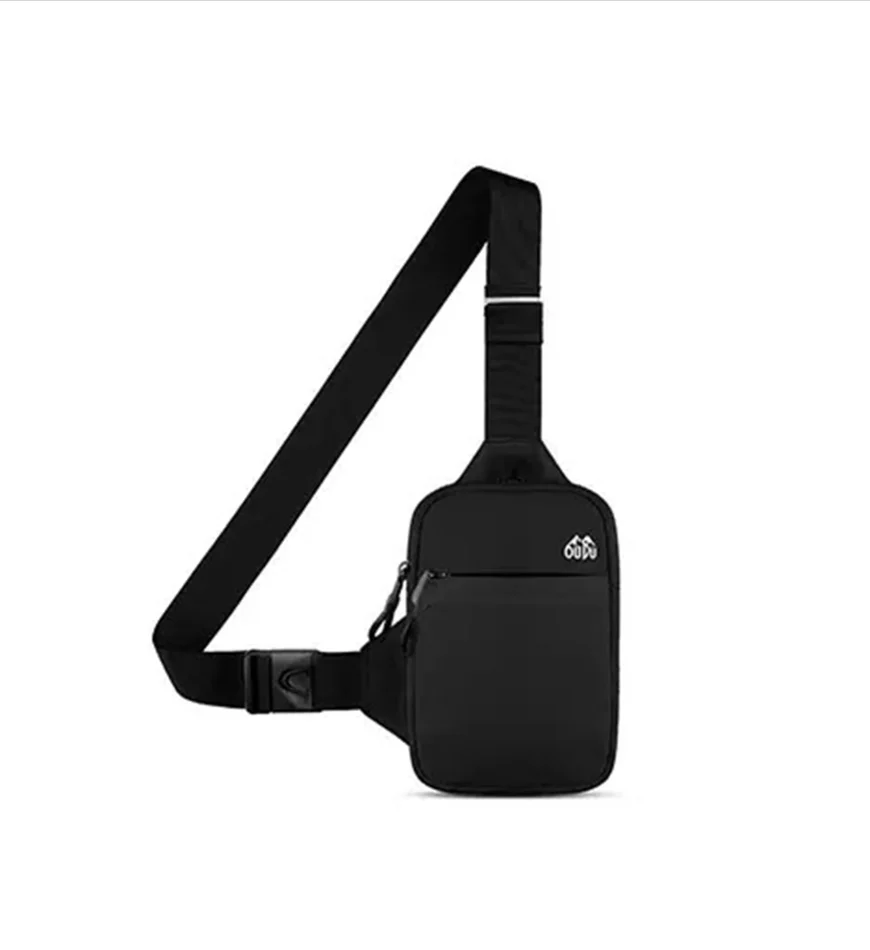 Slingbag Shoulder strap bag Nylon OUDU Black